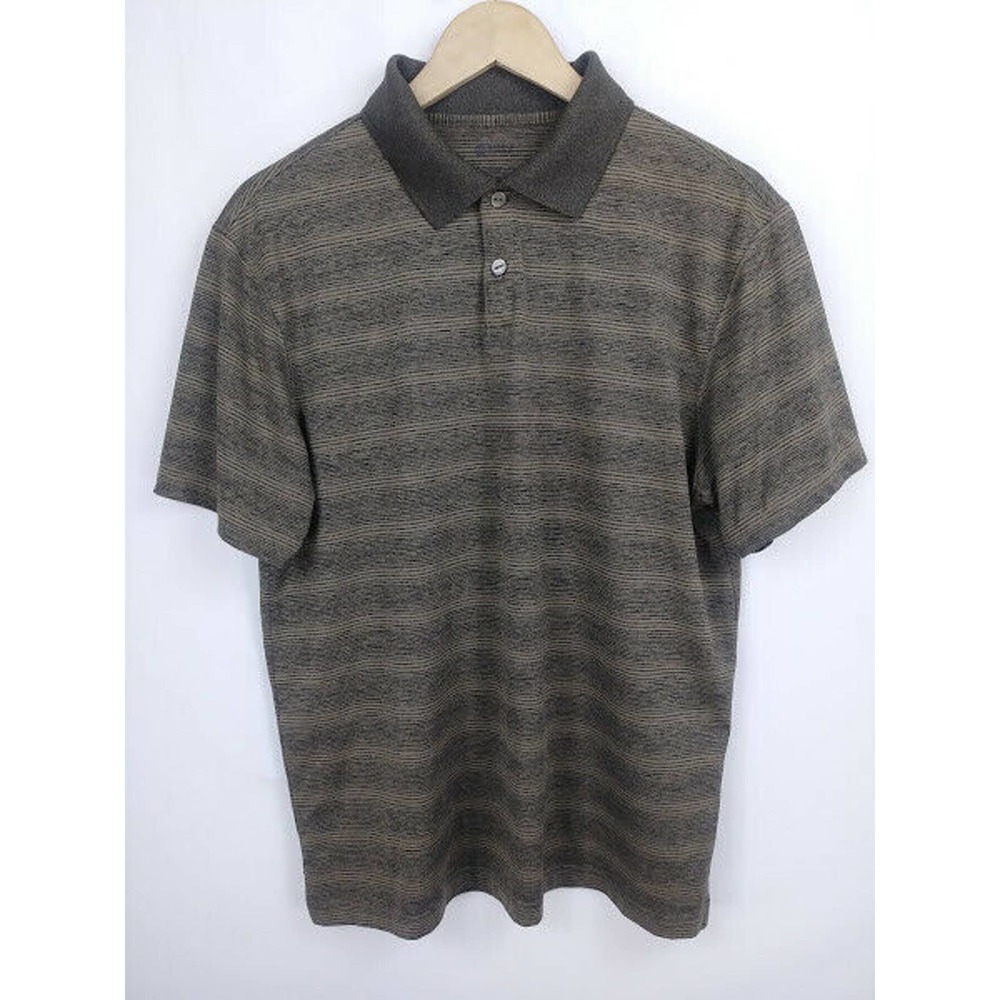 Haggar Mens Shirt Polo Golf Green Large